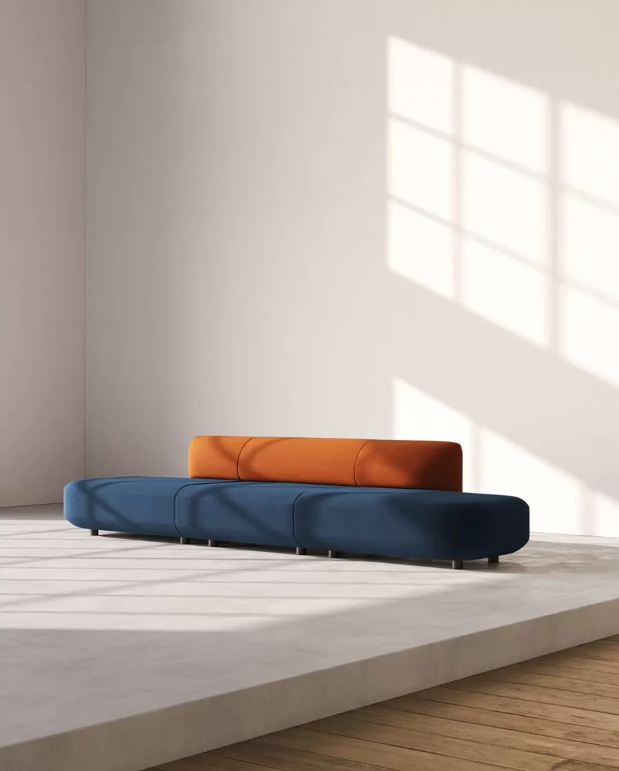 afina divano modulare di design per sala attesa