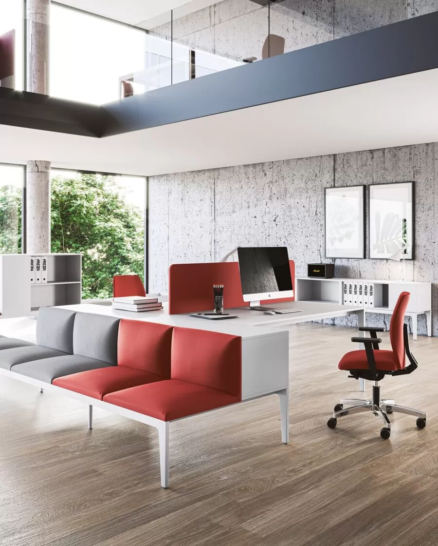 Modern and Designer Padded Bench with Backrest - Alplus