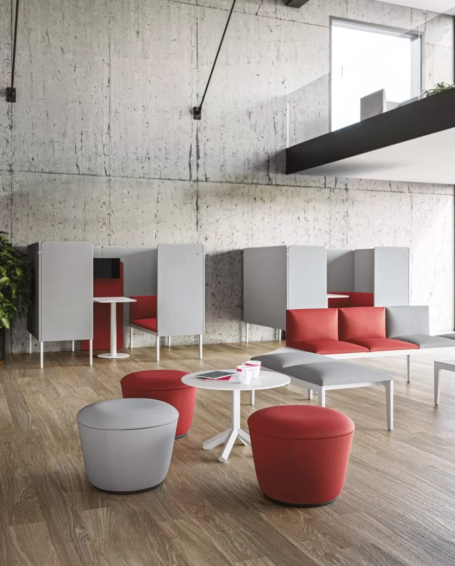 Modern and Designer Padded Bench with Backrest - Alplus