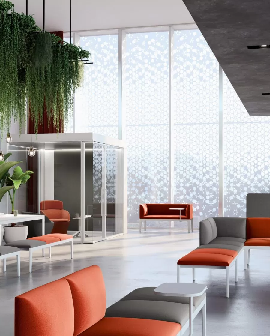 Modern and Designer Padded Bench with Backrest - Alplus