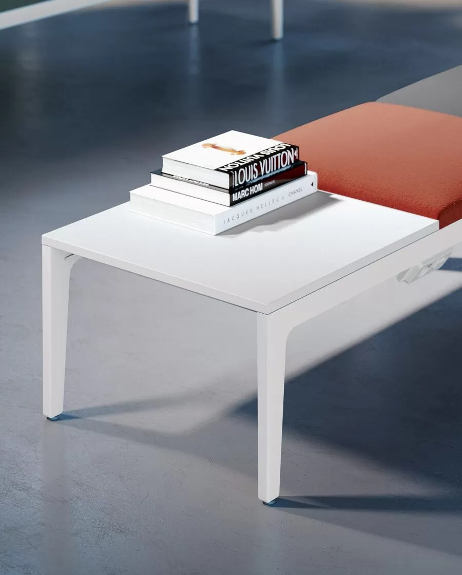Modern and Designer Padded Bench with Backrest - Alplus