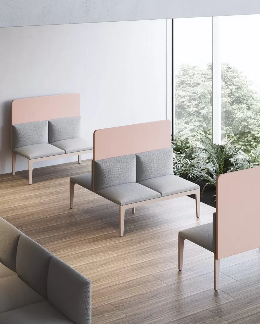 Modern and Designer Padded Bench with Backrest - Alplus