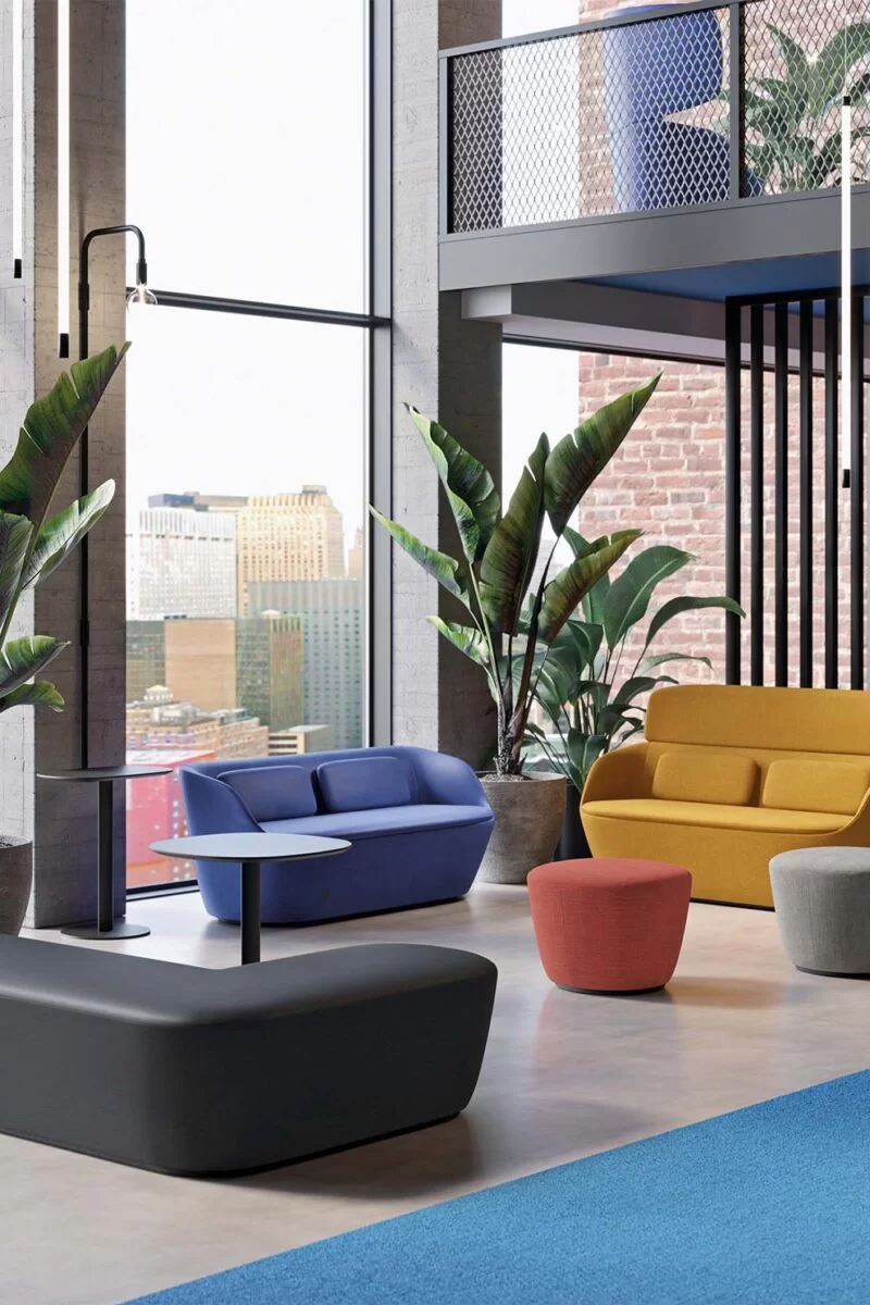Coffee tables, chairs, benches and sofas. Everything you need for waiting room furniture