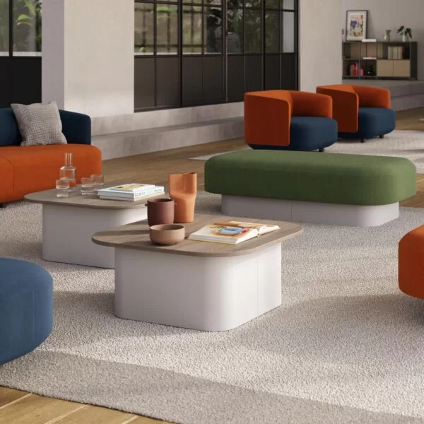 Coffee tables, chairs, benches and sofas. Everything you need for waiting room furniture