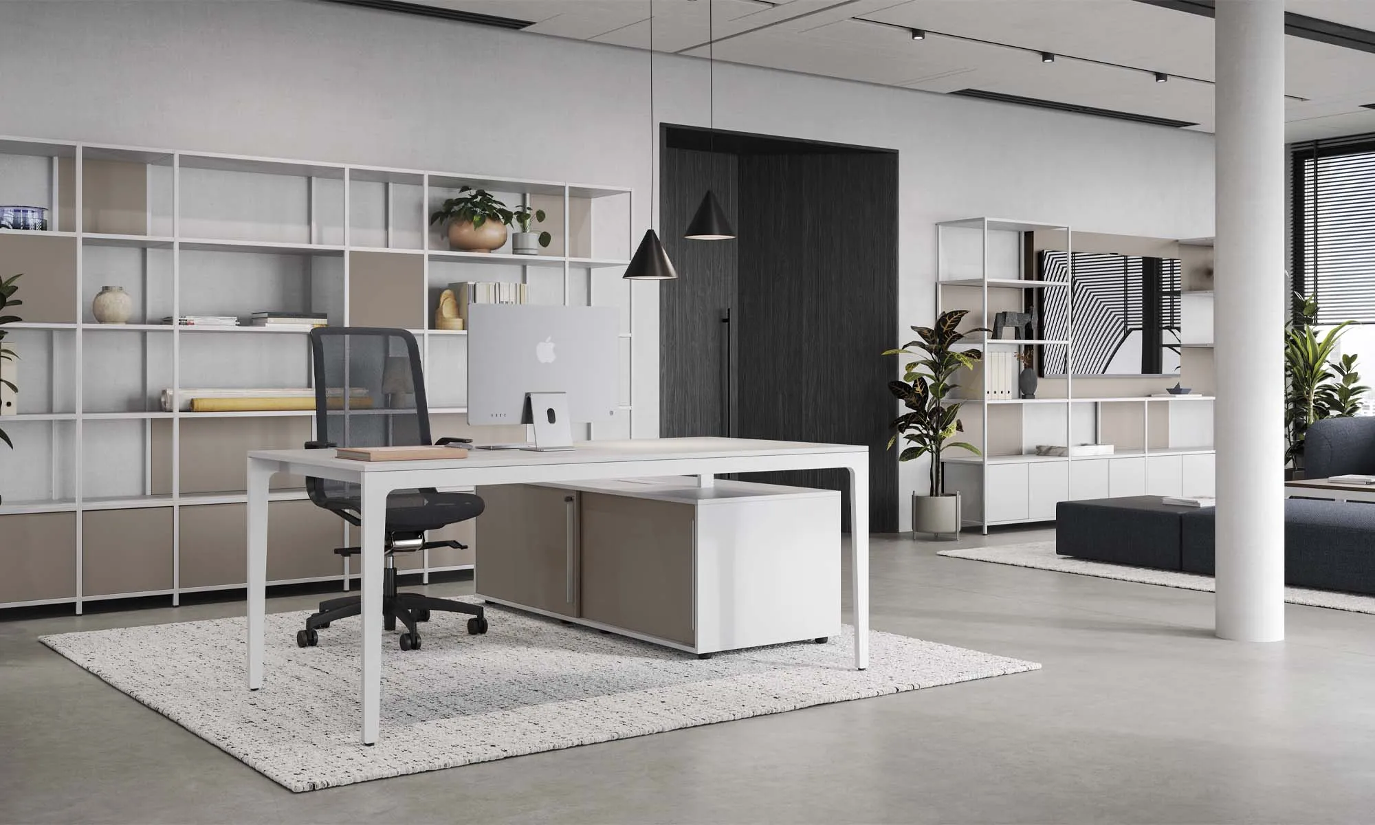 Modern Executive Desk - Alplus Frezza