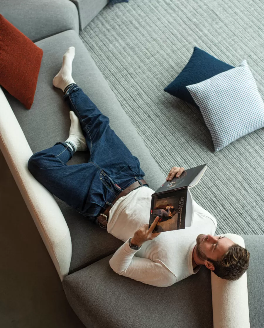 Designer Waiting Room Sofas with Poufs and Armchairs - Alplus
