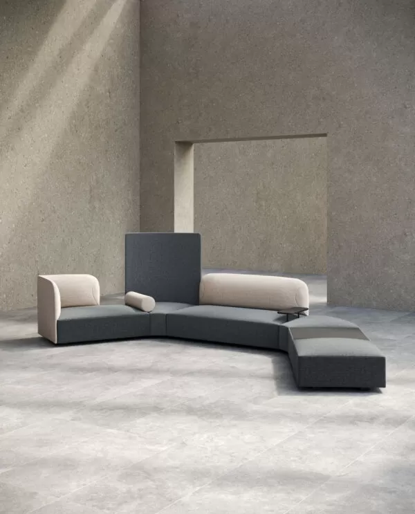 Designer Waiting Room Sofas with Poufs and Armchairs - Alplus