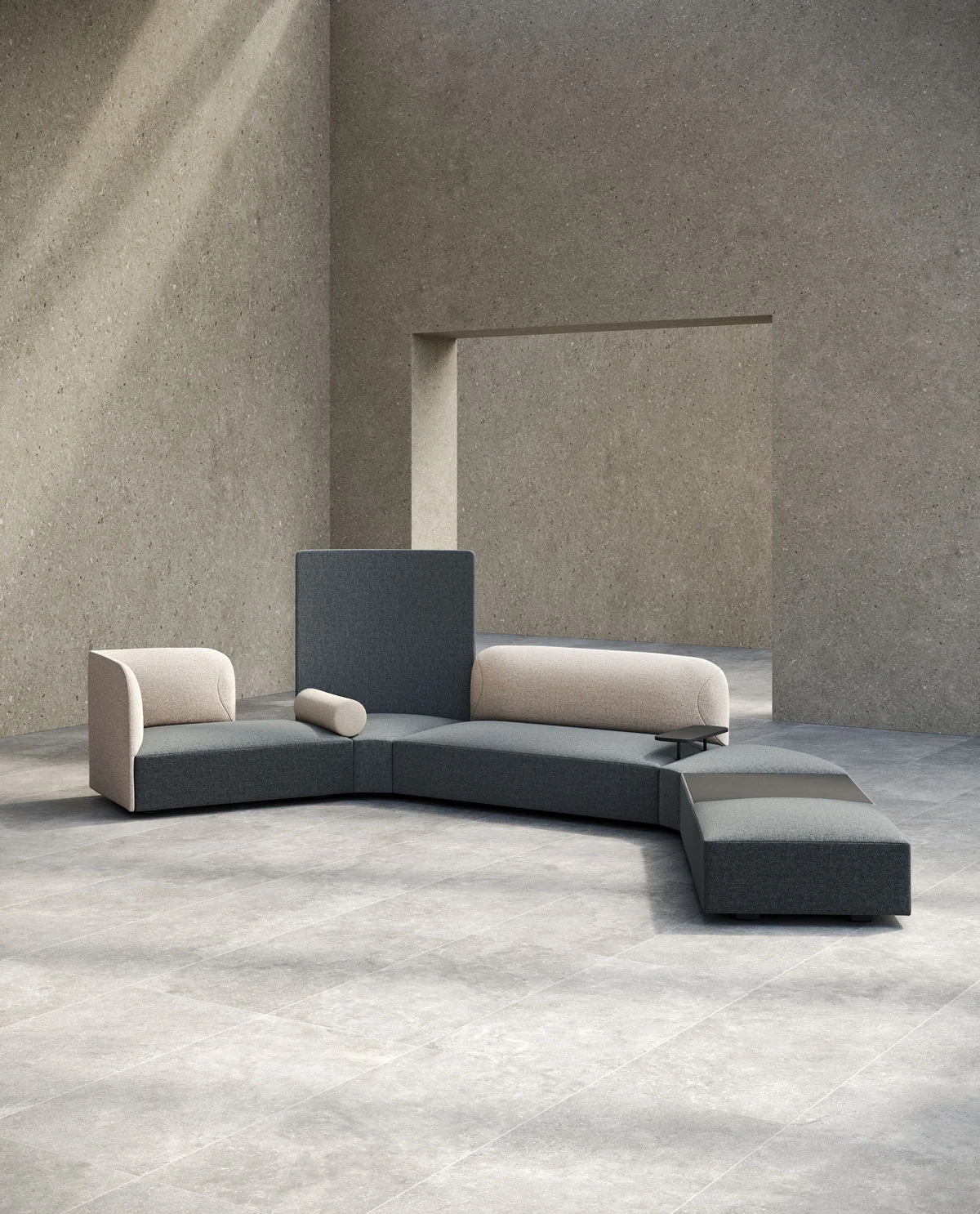 Designer Waiting Room Sofas with Poufs and Armchairs - Alplus