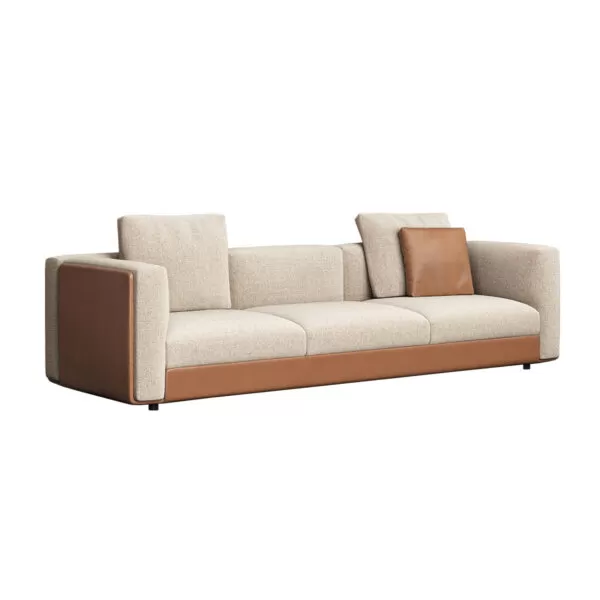 Waiting Room Sofa and modern Office Sofa. Leather and Eco-Leather