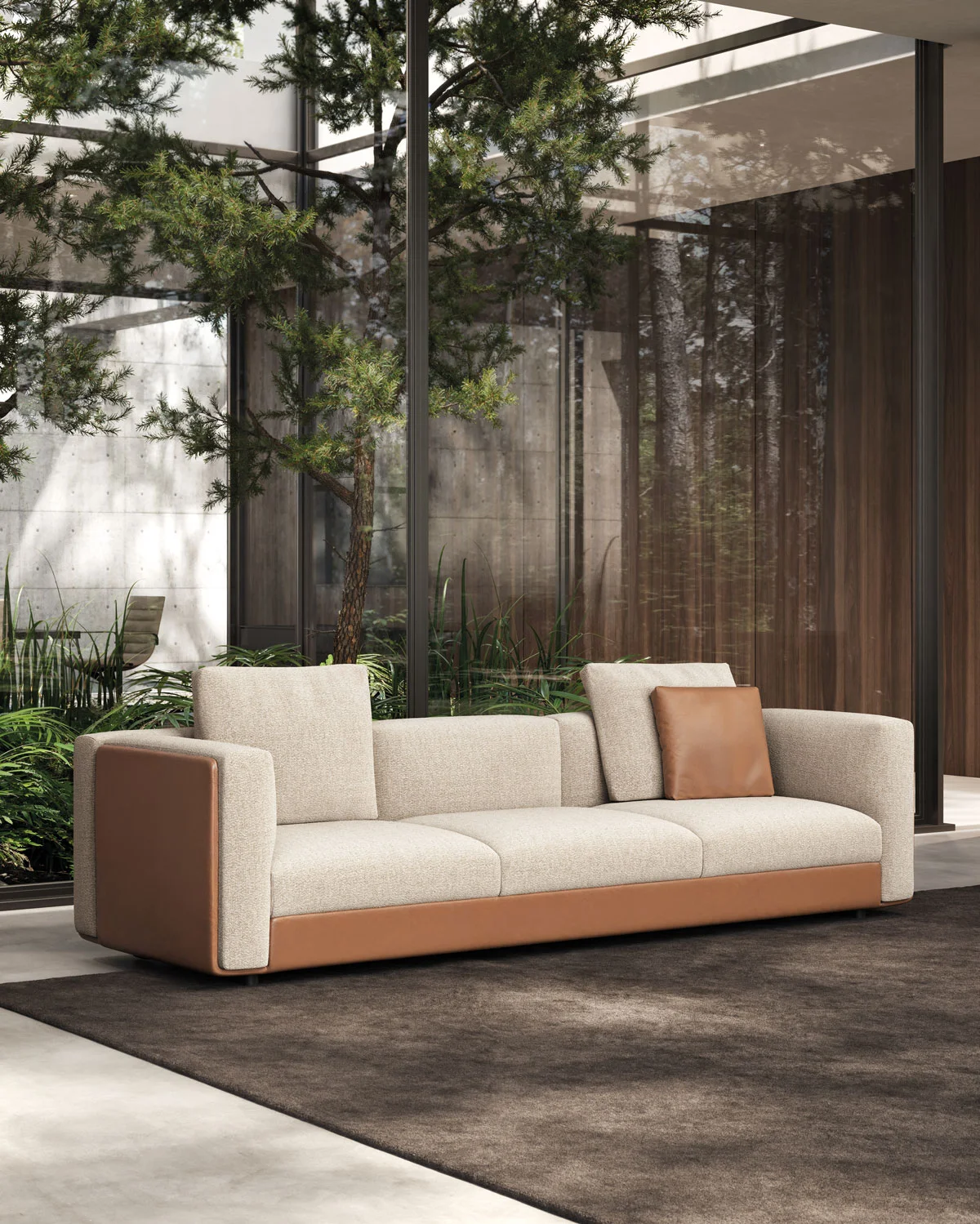 Office and Waiting Room Sofa. Elegant and modern sofa for office - Russell