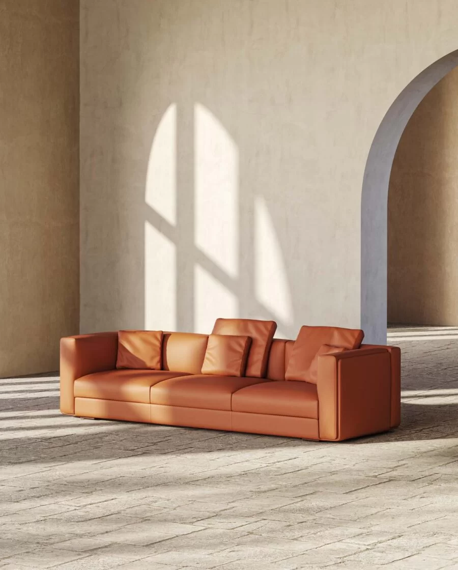 Waiting Room Sofa and Office Sofa. Leather and Eco-Leather