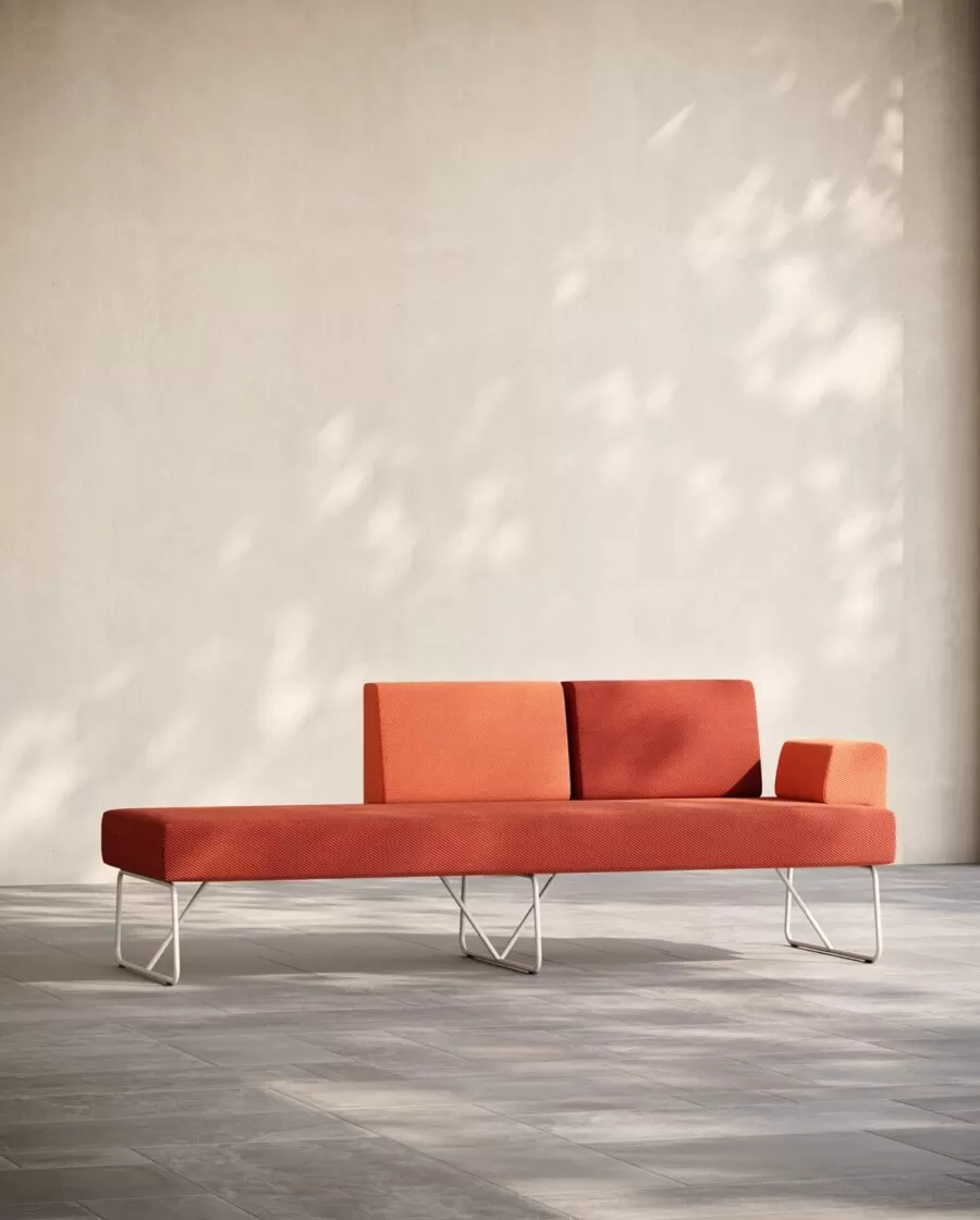 Office Bench Seating. Designer Upholstered Bench - Fedra