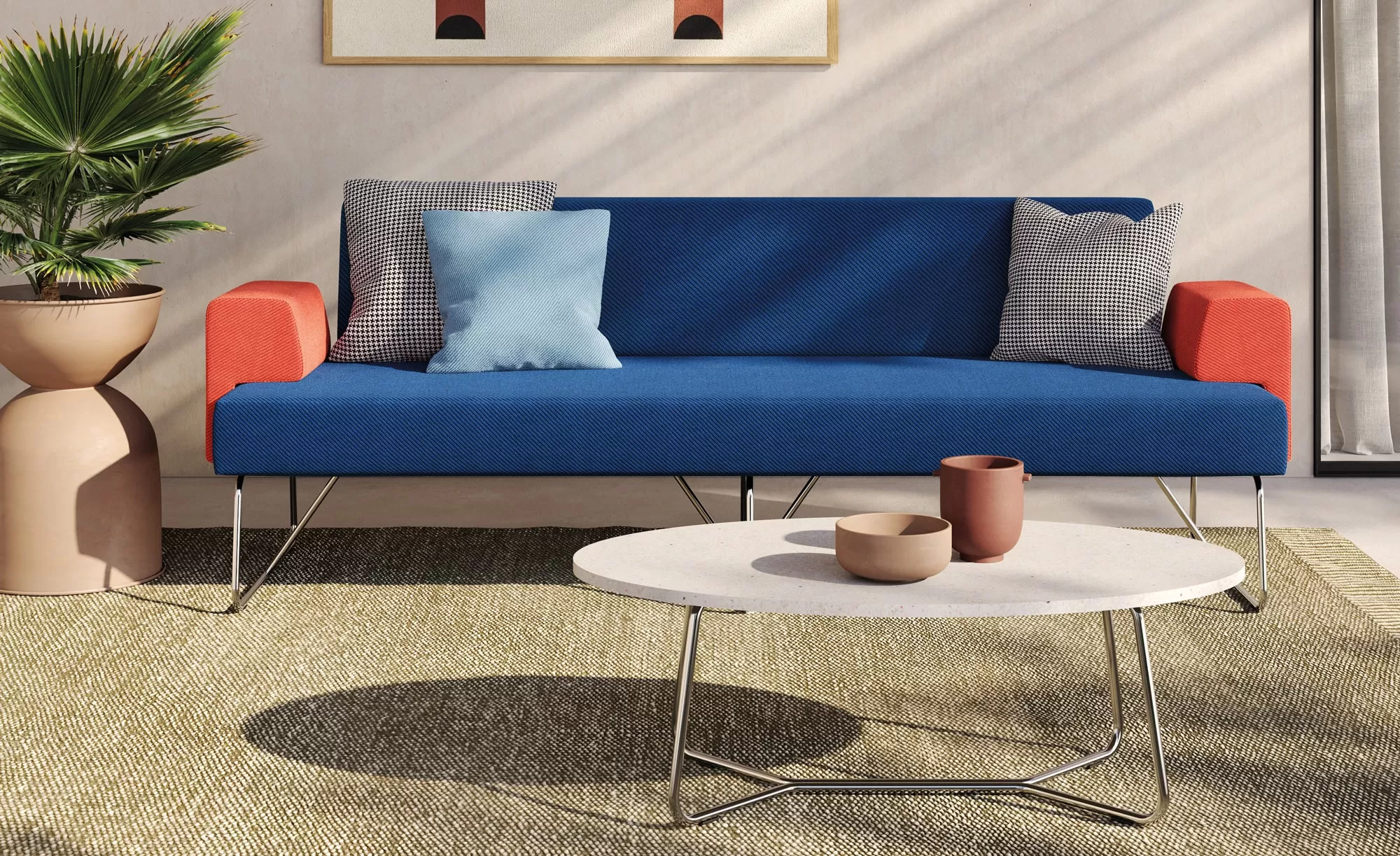 Designer Office Waiting Room Sofa - Fedra Frezza