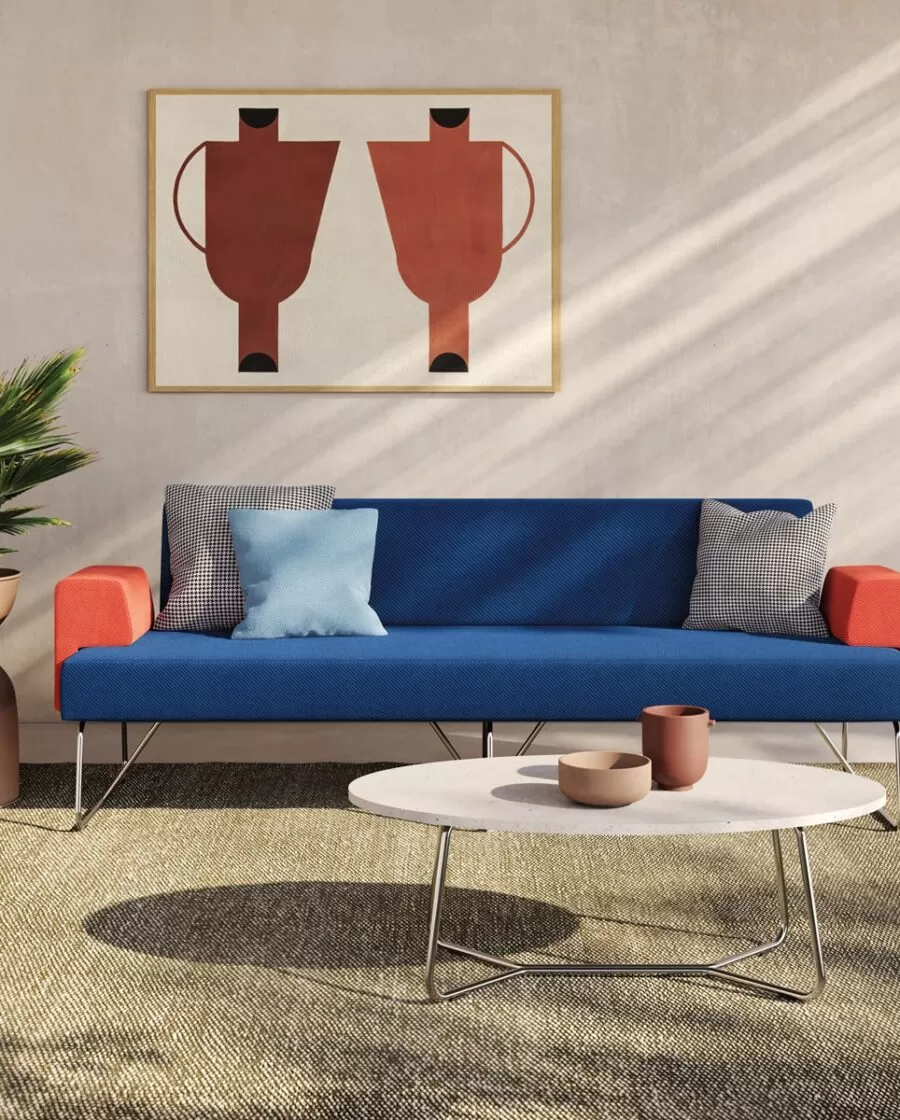 Designer Office Waiting Room Sofa - Fedra Frezza