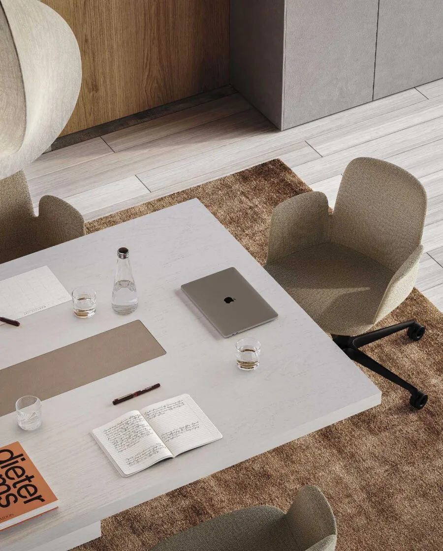 Office Meeting Table Design by Stefano Boeri Interiors