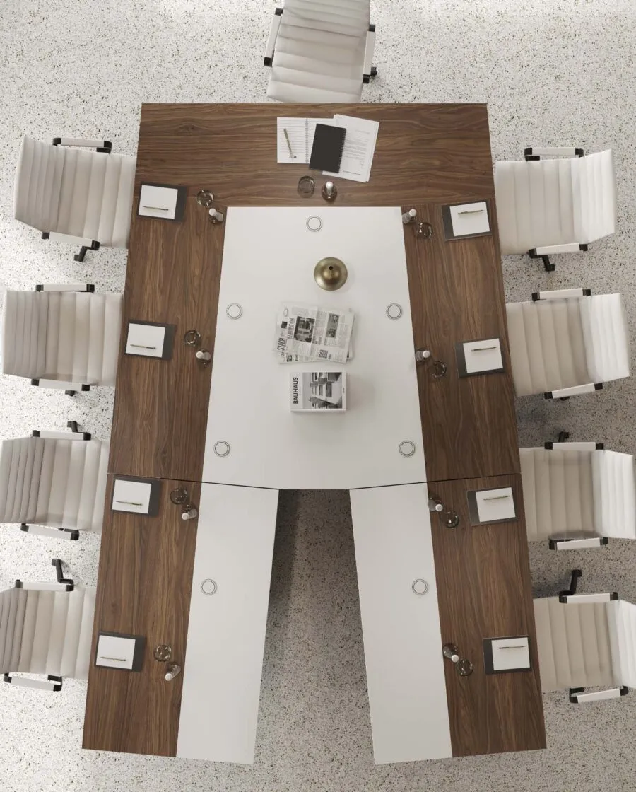 Office Meeting Table Design by Stefano Boeri Interiors