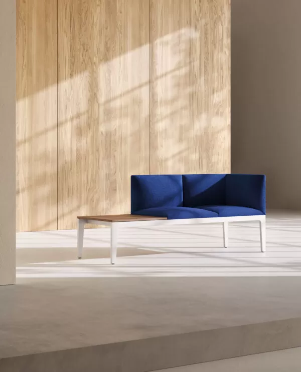 Modern and Designer Padded Bench with Backrest - Alplus