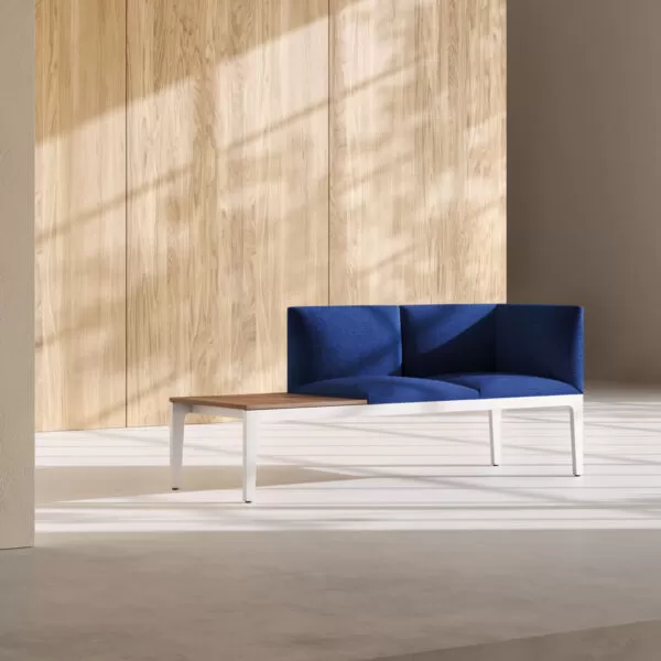 Modern and Designer Padded Bench with Backrest - Alplus