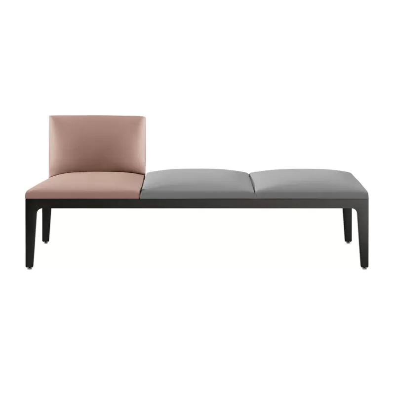 Modern and Designer Padded Bench with Backrest - Alplus