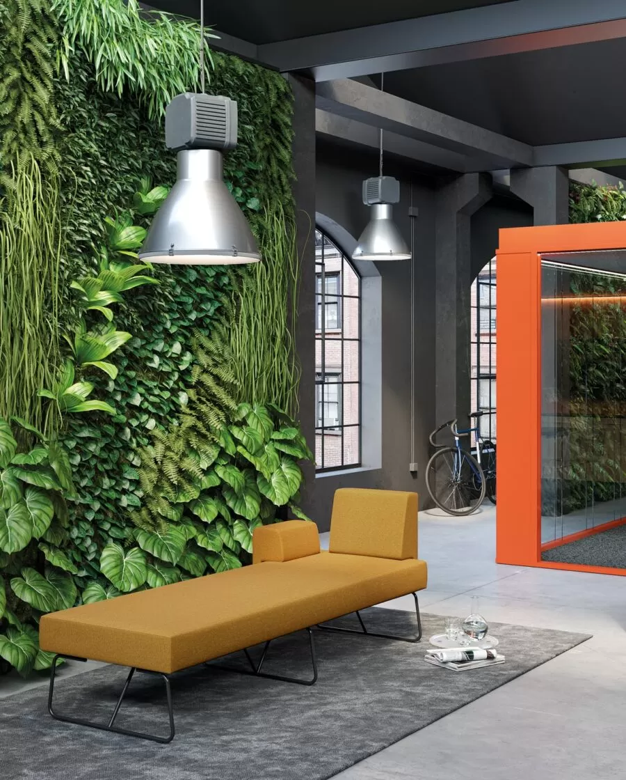Office Bench Seating. Designer Upholstered Bench - Fedra