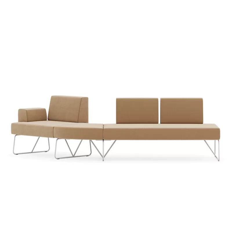 Office Bench Seating. Designer Upholstered Bench - Fedra