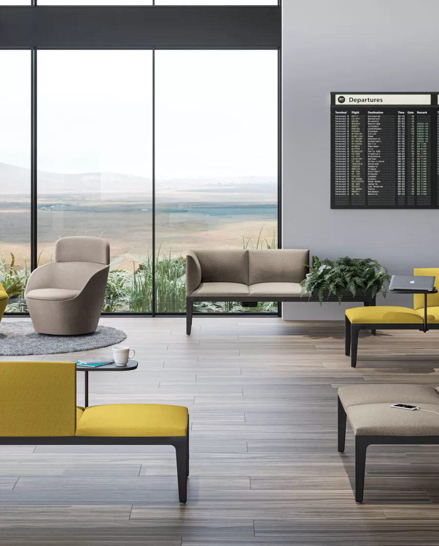 Modern and Designer Padded Bench with Backrest - Alplus