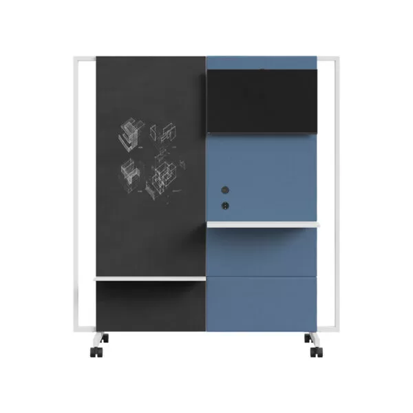 Mobile Partition Panel on Wheels - Mediawalk
