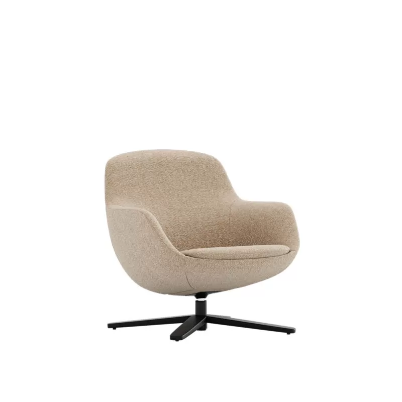 poltrona di design per ufficio e lounge. Disponibile in tessuto e pelle. Radar Frezza
