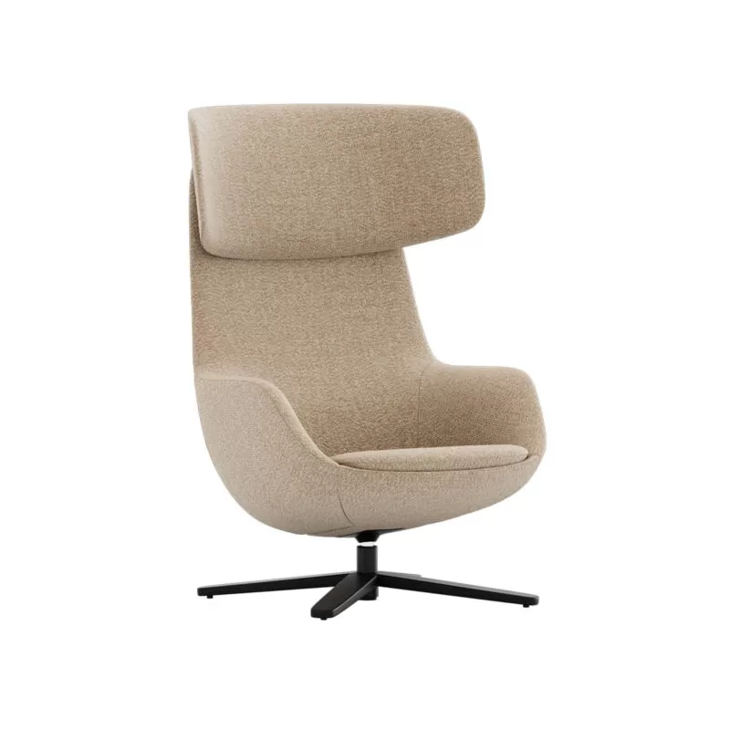 poltrona di design per ufficio e lounge. Disponibile in tessuto e pelle. Radar Frezza
