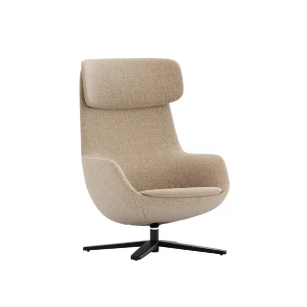 Lounge Armchair in Fabric or Leather for Executive Office and Lounge - Radar Lounge Frezza
