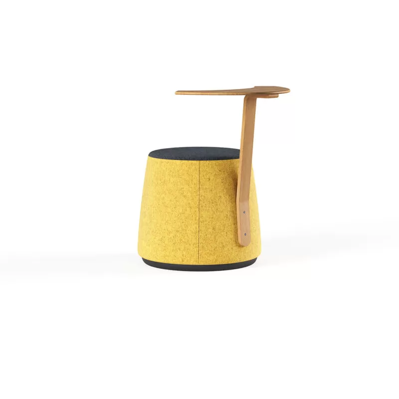 pouf con tavolino integrato per ufficio studio di desing