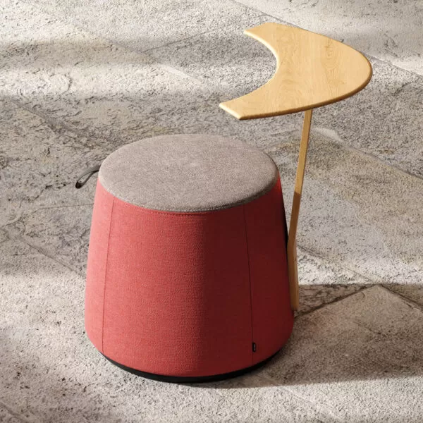 Designer Office Pouf with Integrated Writing Tablet - C1.8 Frezza