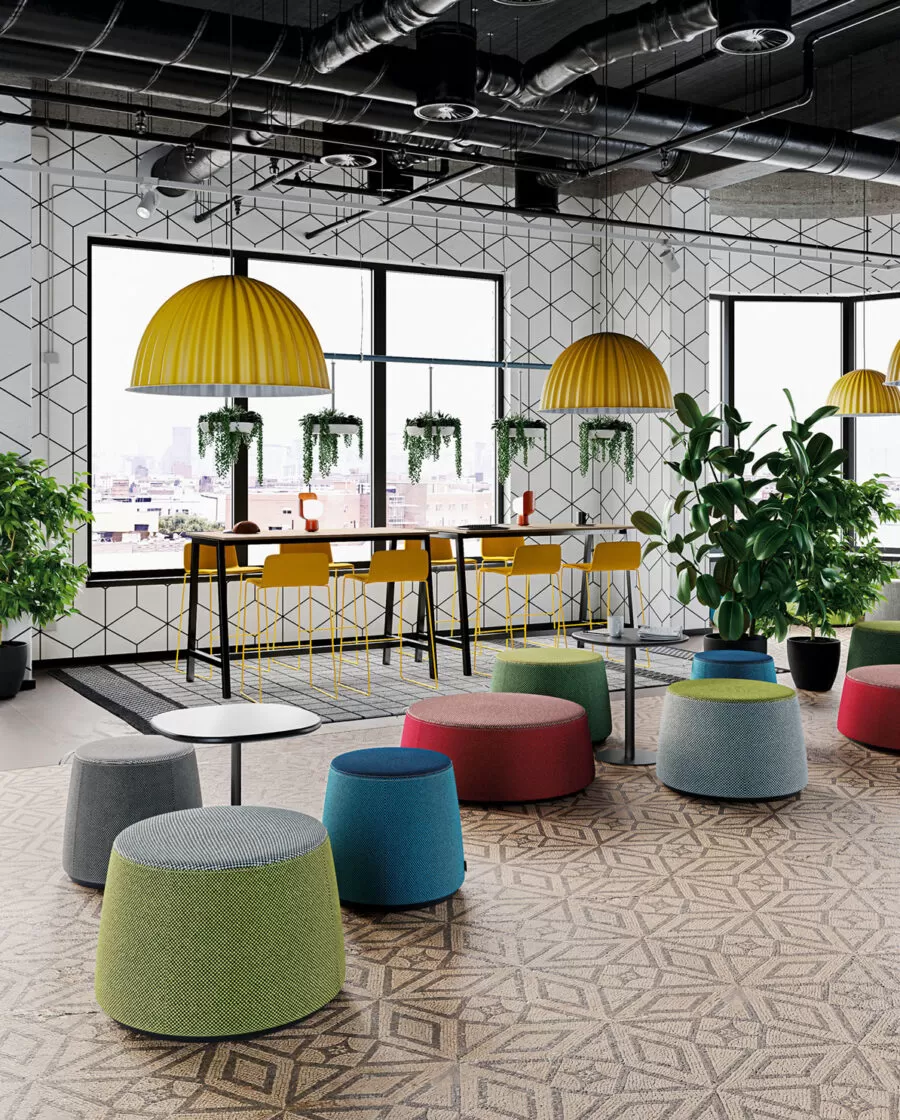 pouf di design per ufficio sala attesa e relax