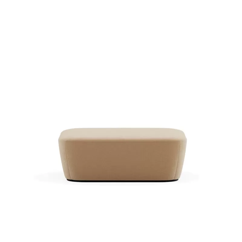 pouf rettangolare di design a due posti