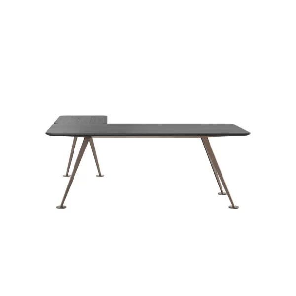 Executive Design Desk in Glass and Wood. Luxury executive desk - Spike