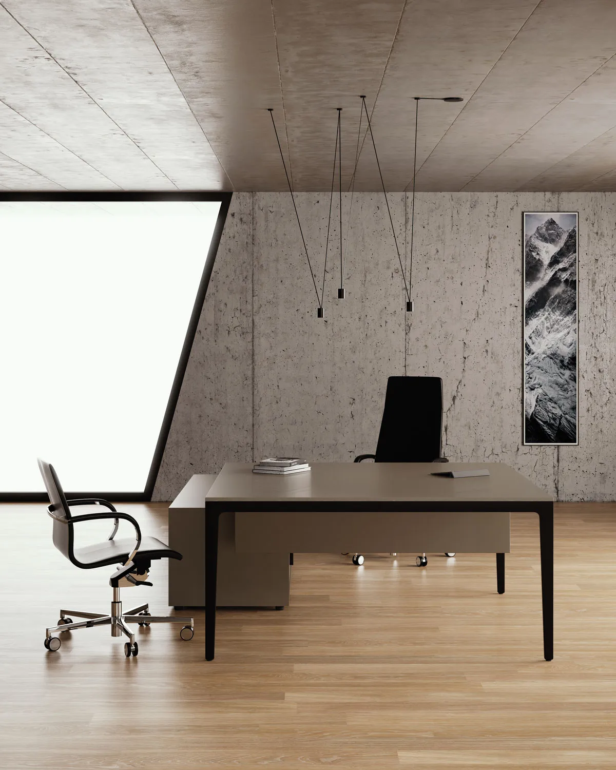 Modern Executive Desk - Alplus Frezza