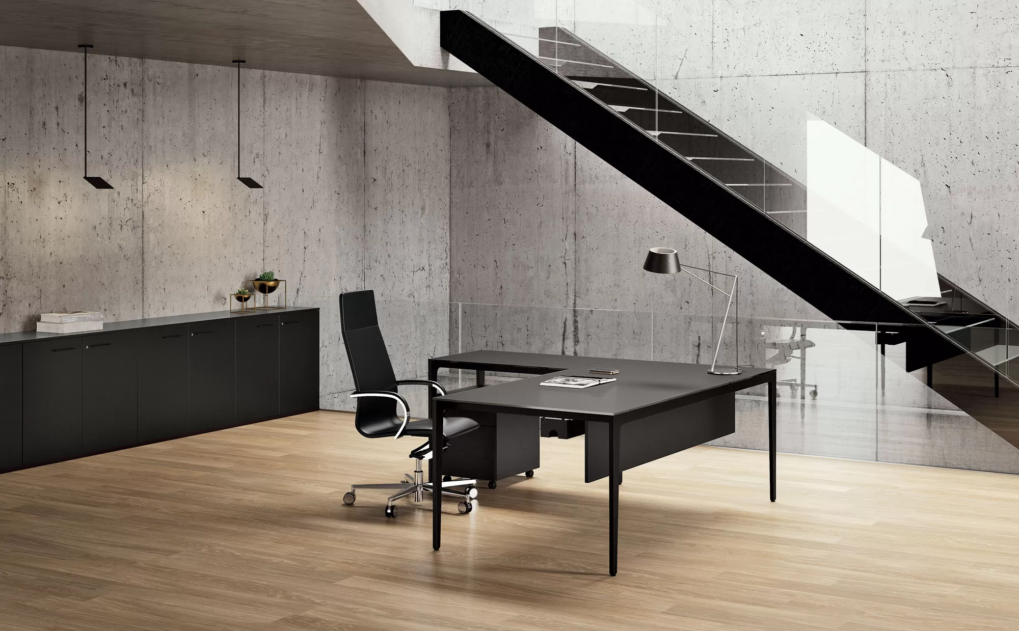 Modern Executive Desk - Alplus Frezza
