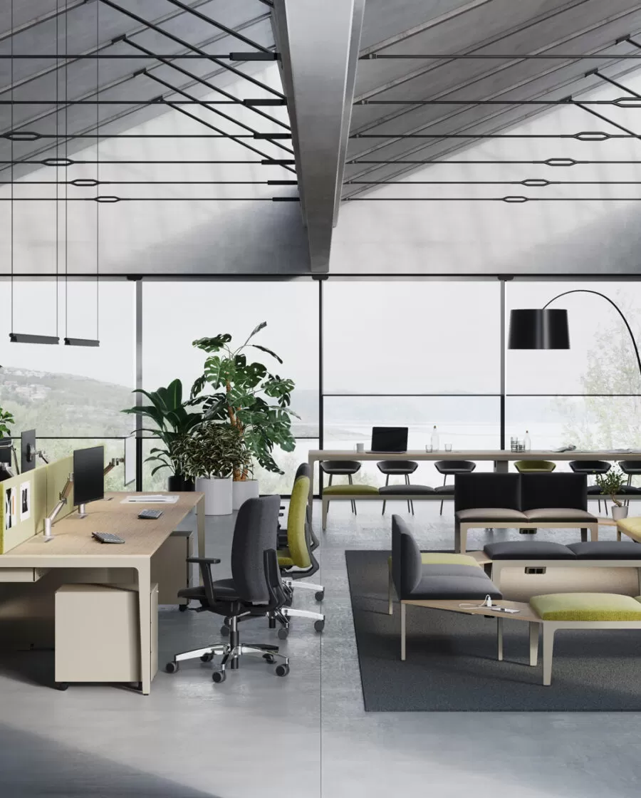 Office Bench Desks for Open Space - Alplus