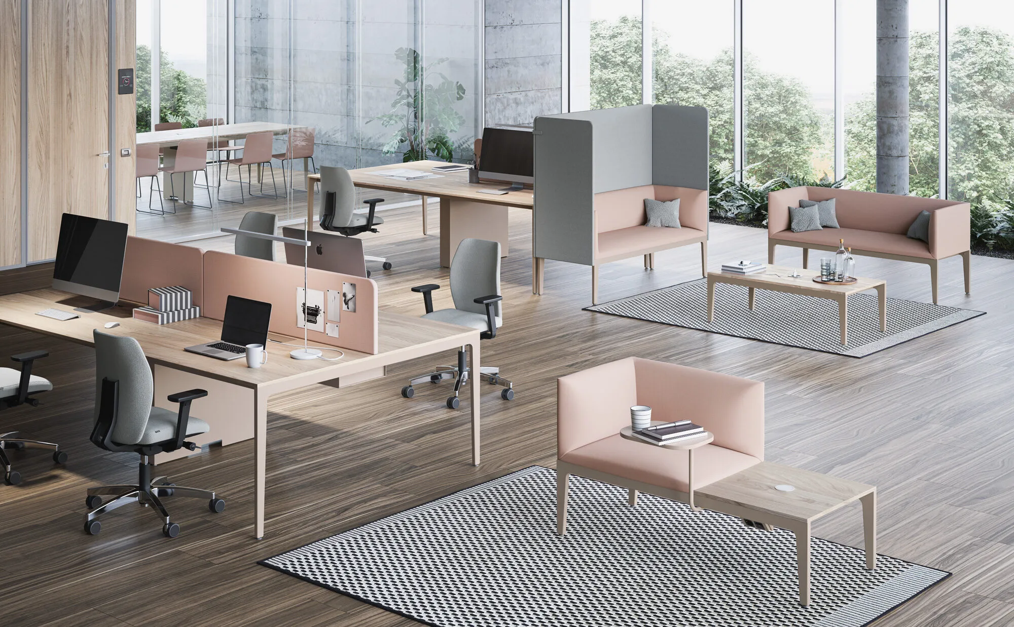 Office Bench Desks for Open Space - Alplus