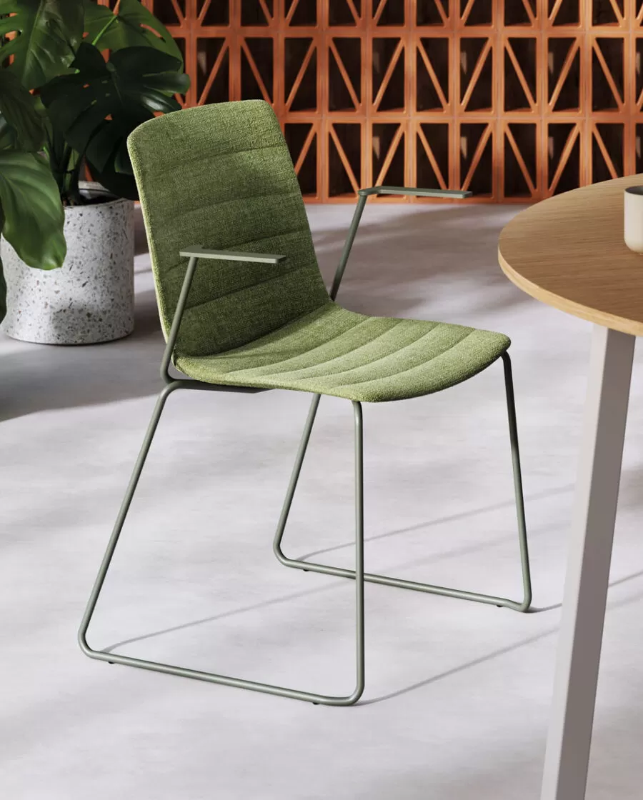 Upholstered Office Chairs covered in Fabric or Eco-leather - Yo