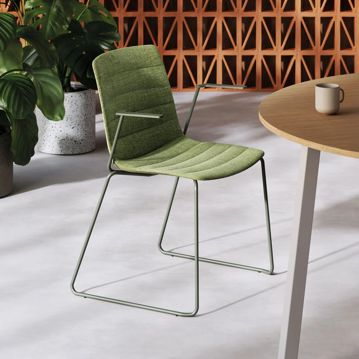 Upholstered Office Chairs covered in Fabric or Eco-leather - Yo