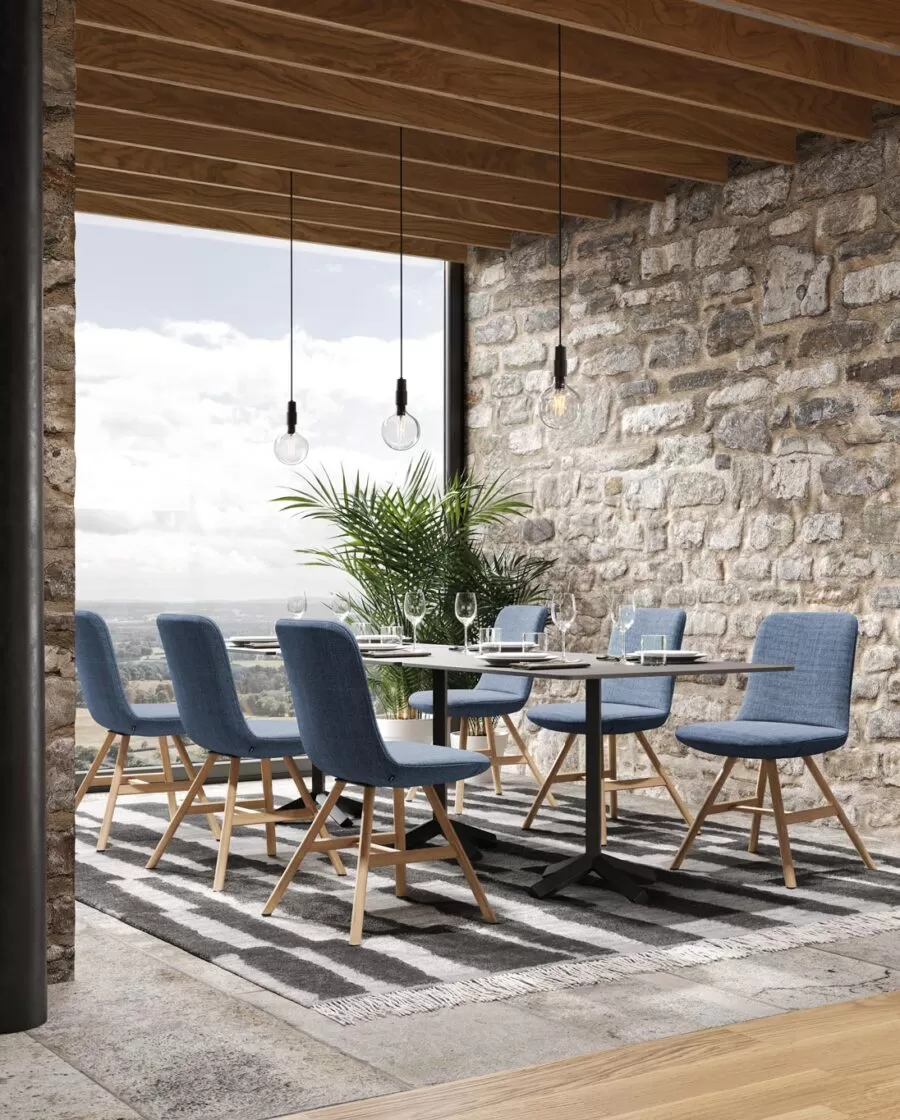 Restaurant Tables. Square and Round Design Tables - Flamingo