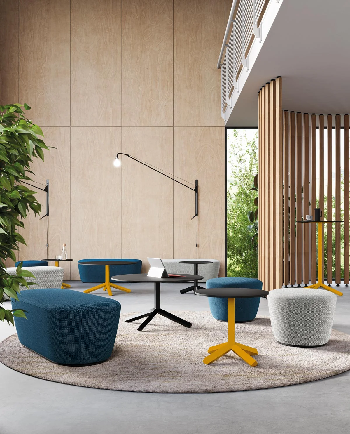 Restaurant Tables. Square and Round Design Tables - Flamingo