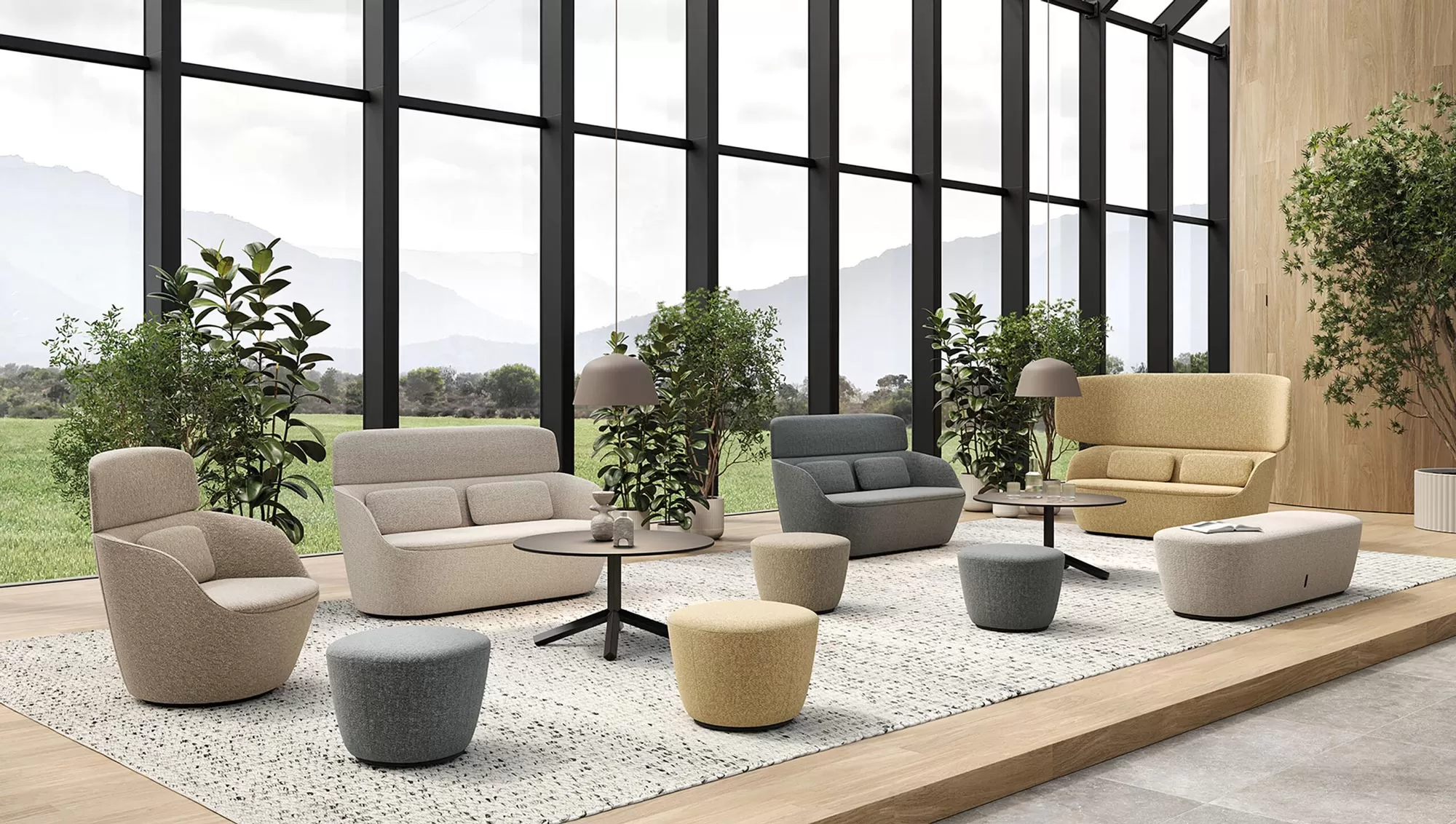 Restaurant Tables. Square and Round Design Tables - Flamingo