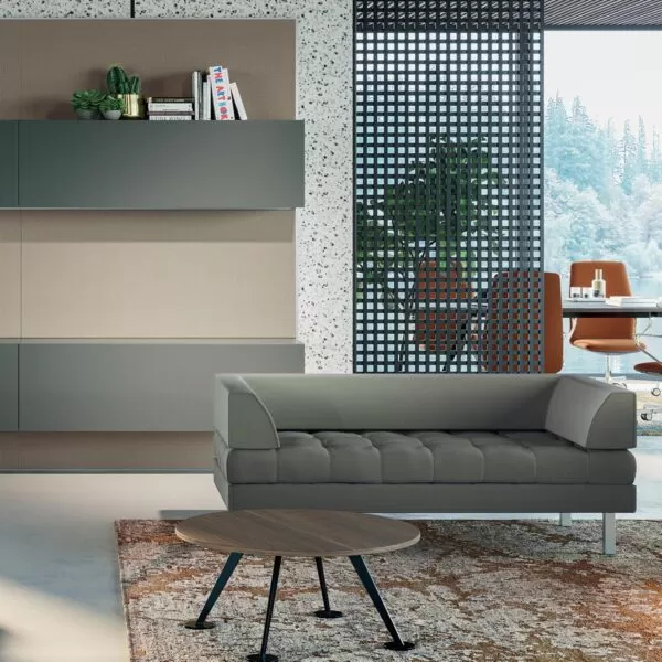 Designer Coffee Table in Glass and Wood - Spike Frezza