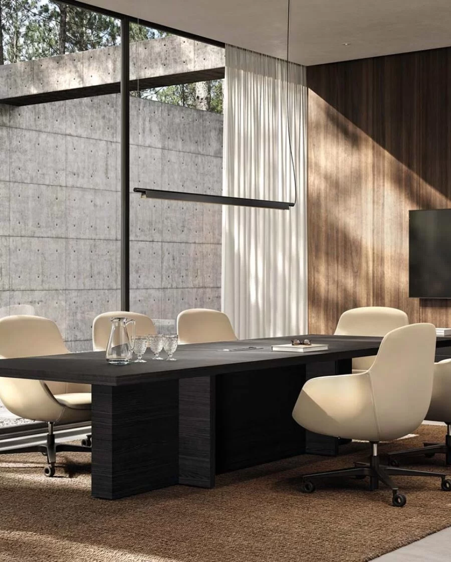 Office Meeting Table Design by Stefano Boeri Interiors