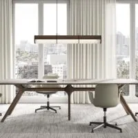 Meeting Tables for Office in Glass and Wood - Dr