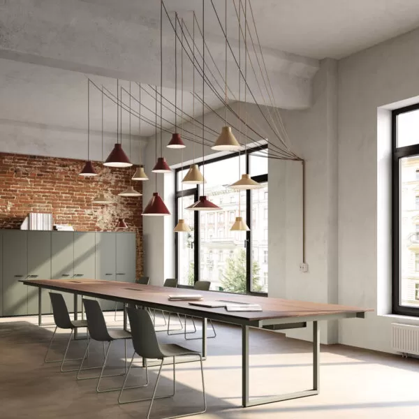 Modular Meeting Table with Glass or Melamine Top - Be.1
