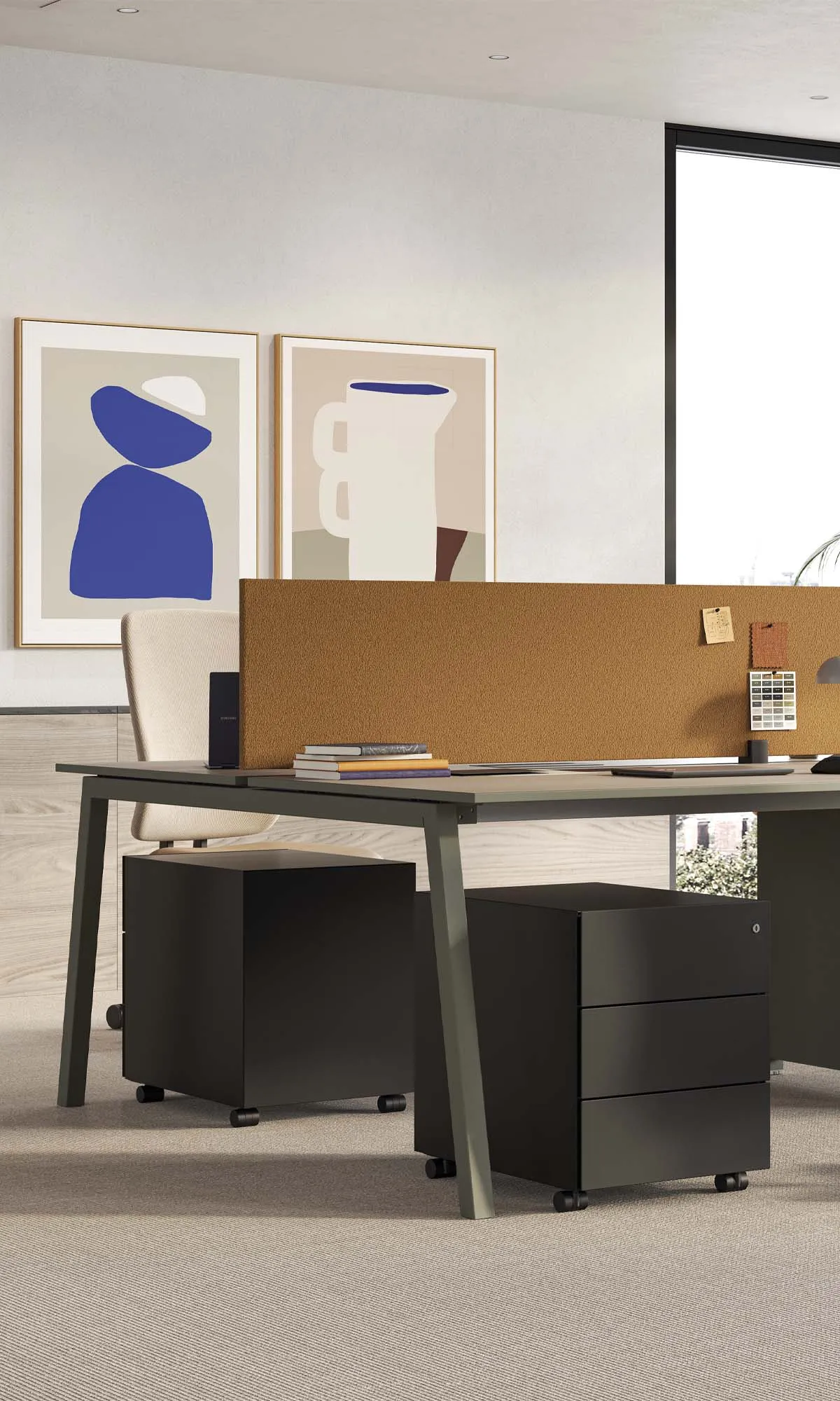 Office Desk Drawers - Pedestal Frezza