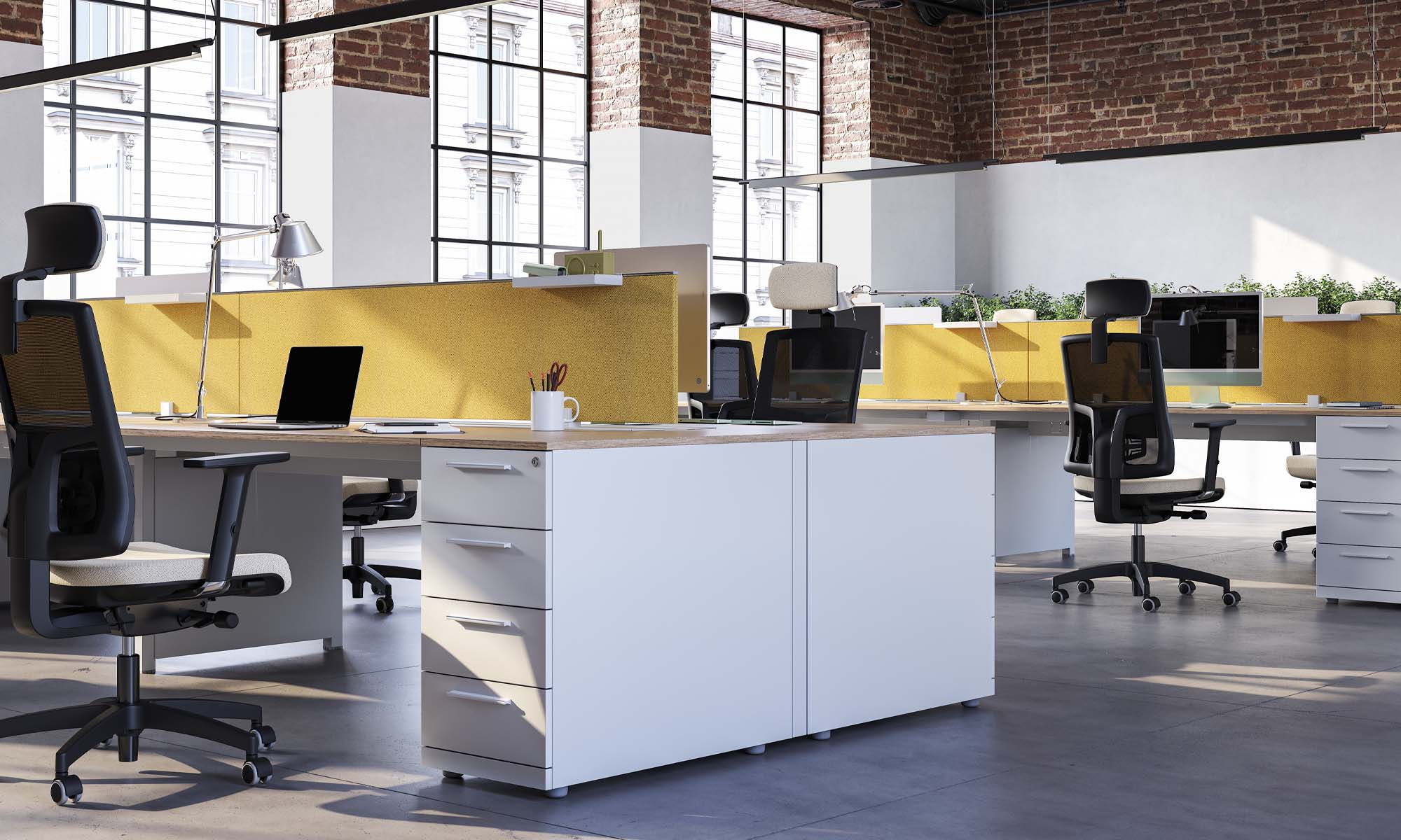 Office Desk Drawers - Pedestal Frezza